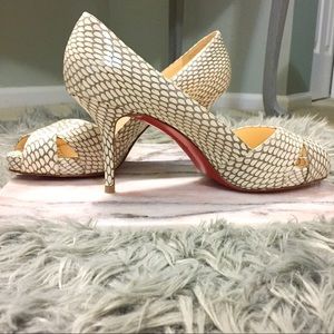 SOLD Christian Louboutin Peep Toes