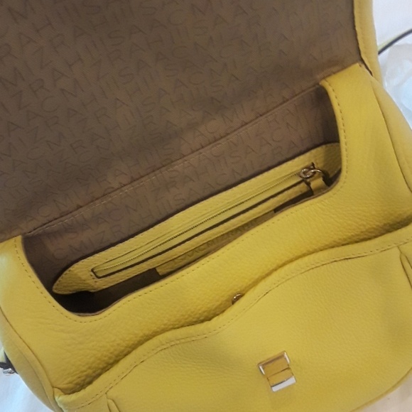 Isaac Mizrahi Yellow Shoulder Bag - Picture 5 of 7