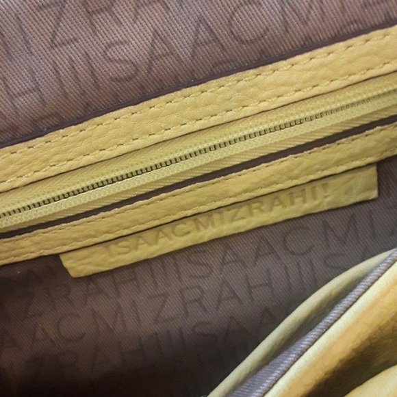 Isaac Mizrahi Yellow Shoulder Bag - Picture 6 of 7