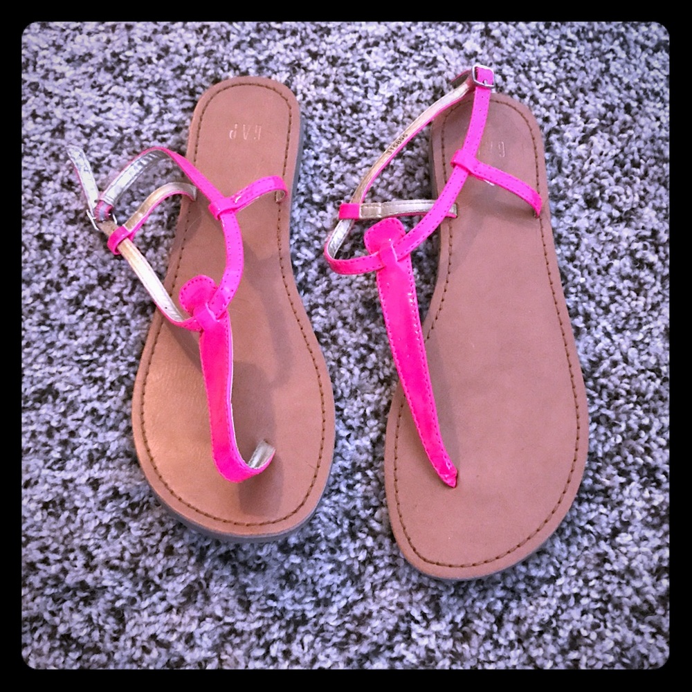 Hot pink gap sandals