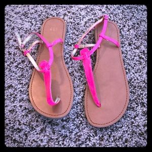 Hot pink gap sandals