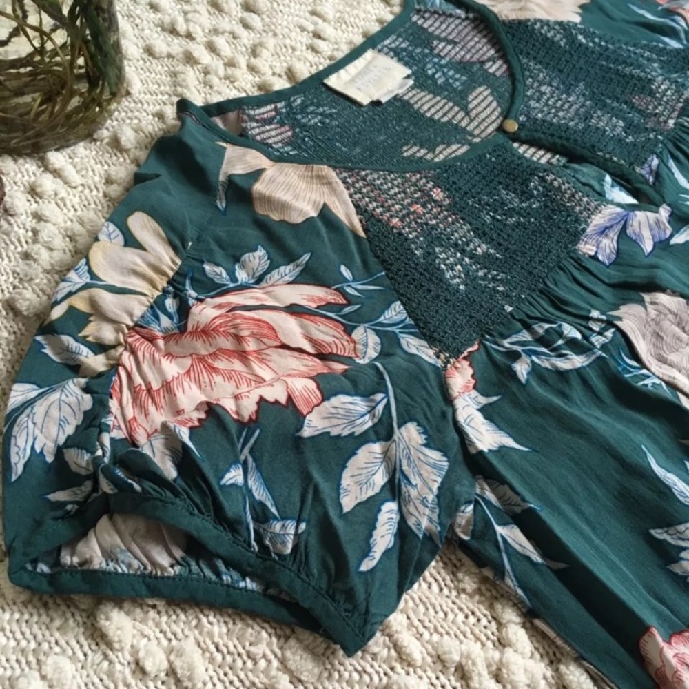 Anthropologie Edme&Esyllte Floral Tunic Dress