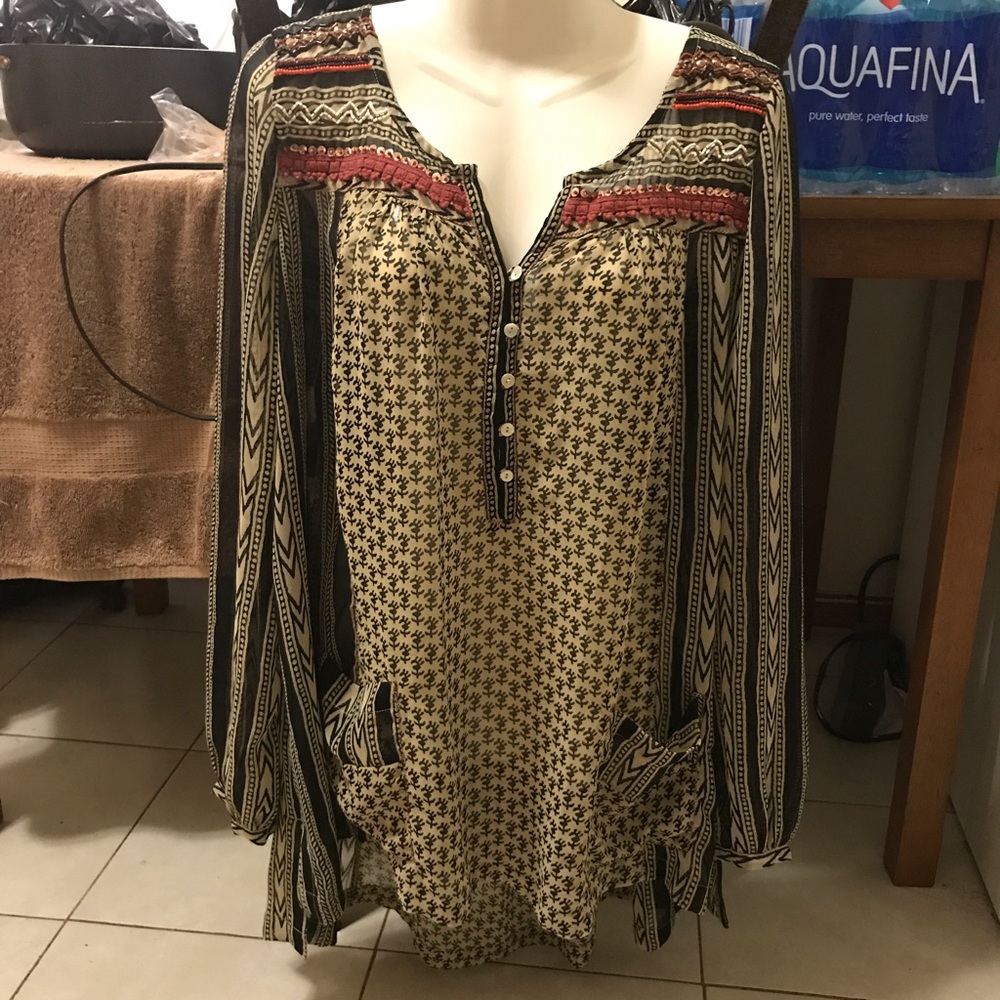 Beautiful Free People Bohemian Blouse