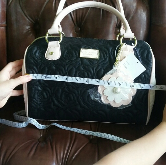Brand new Betsey Johnson Quilted Rose Satchel - Picture 6 of 8