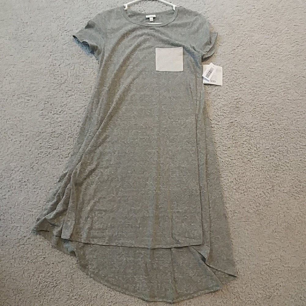 Lularoe Carly Dress grayish/green size XXSw/pocket
