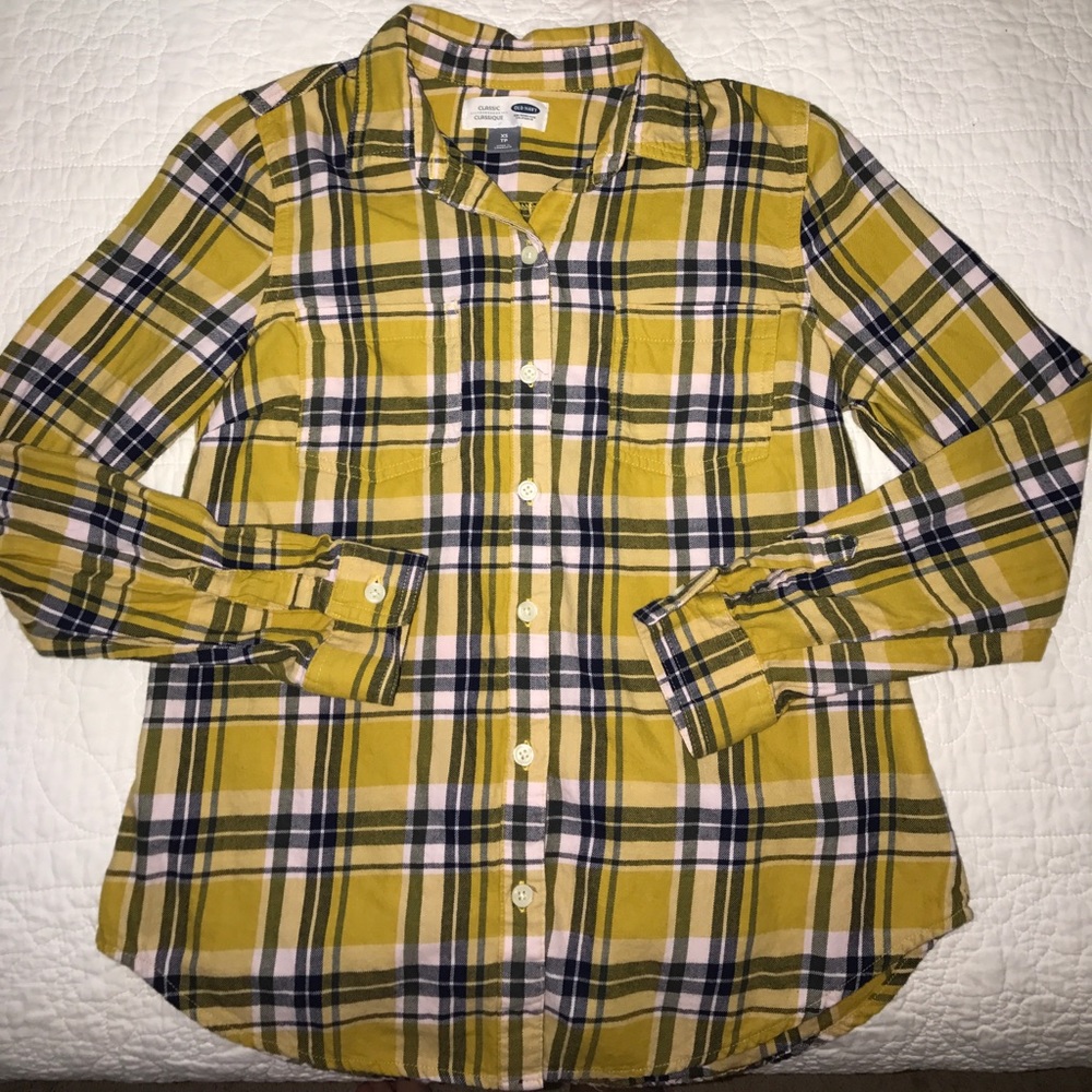 Old navy plaid button-up
