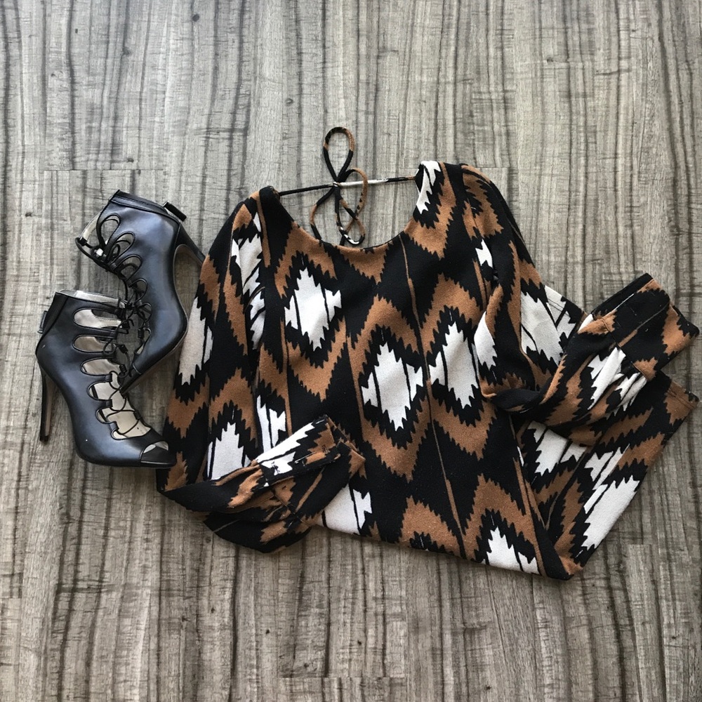 Open back tribal dress