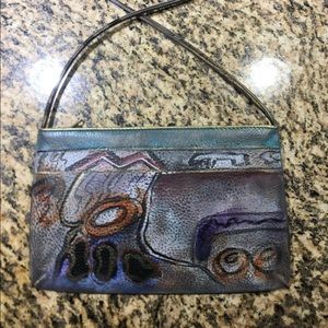 Jane Yoo Hand Painted Leather Handbag