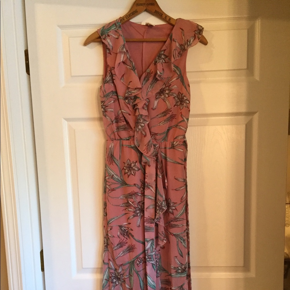 Pink Floral Japna Maxi Dress