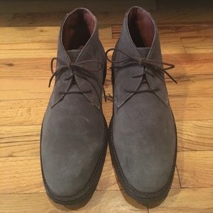 Johnston & Murphy Grey Suede Chukka Boots