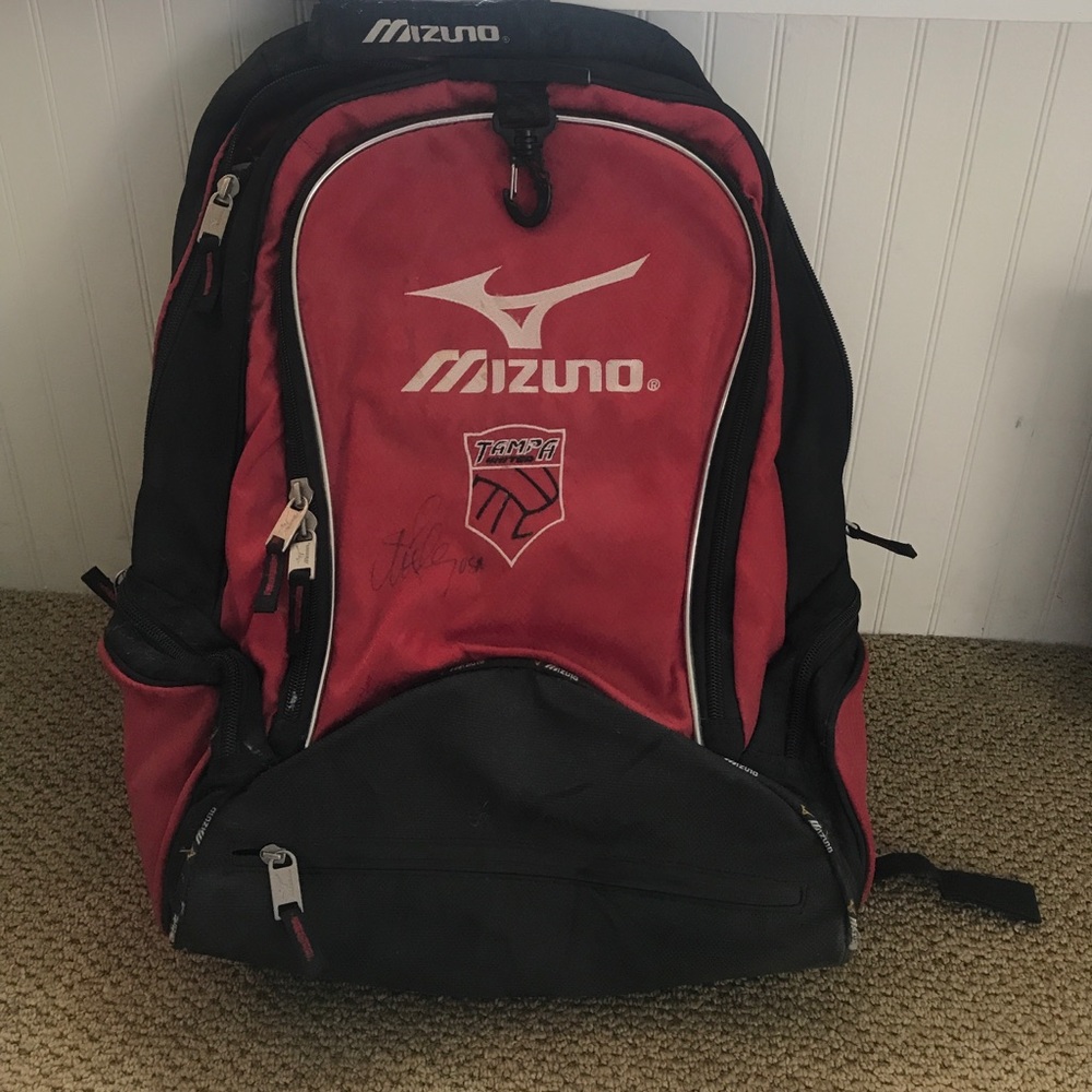 Signed Olympian Mizuno Backpack