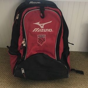Signed Olympian Mizuno Backpack
