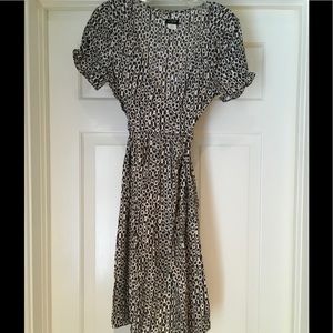 Patterned silk dress