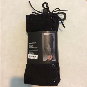 Torrid Black Crop Leggings Lace up Sides Size 3