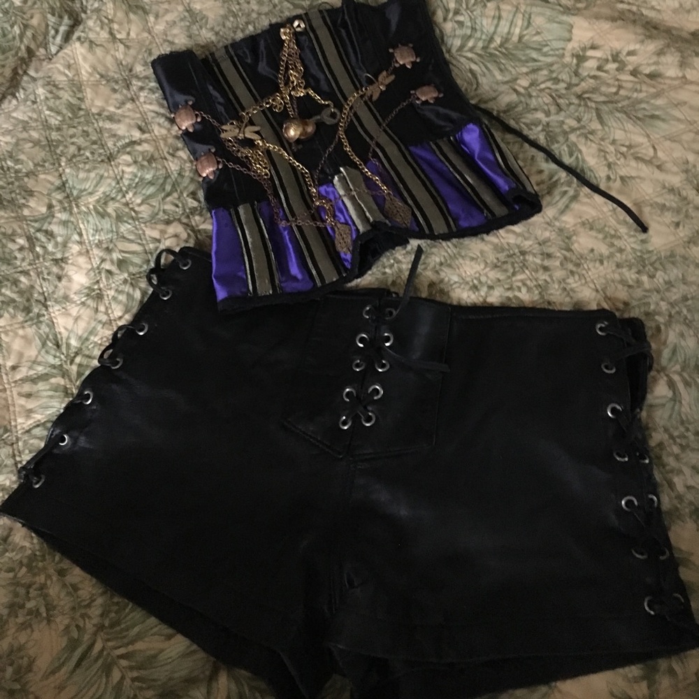 Just us leather shorts