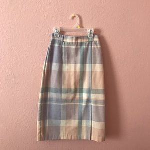 Long Pencil Pastel Skirt