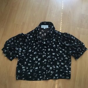 Wildfox sheer crop top