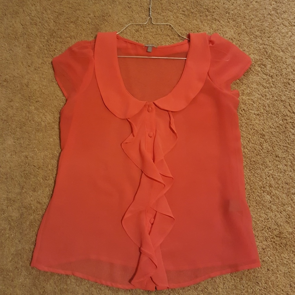 Coral blouse