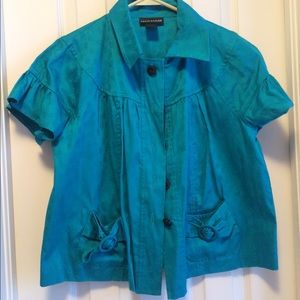 Molly & Maxx Teal Petite Jacket Size Medium NWOT