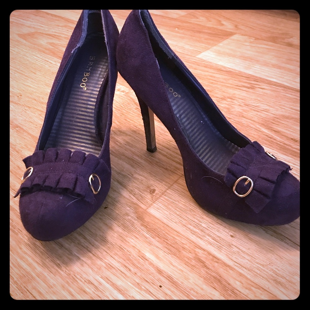Dark purple heels