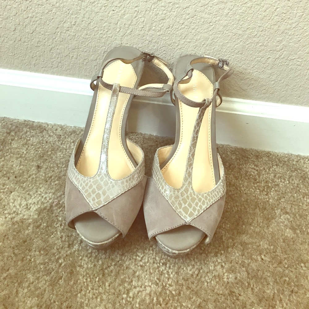 Sexy tan high heels
