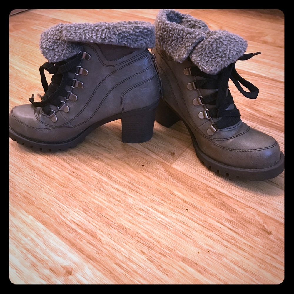 Grey booties