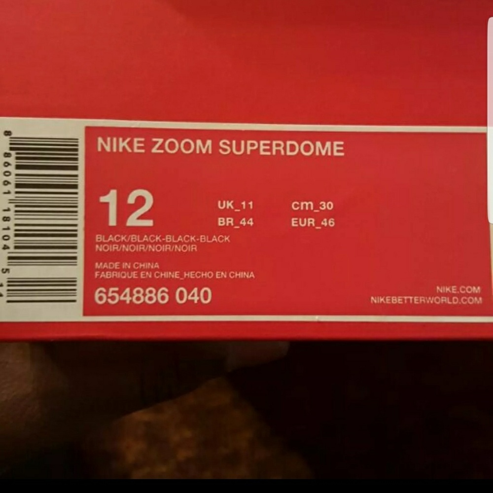 NIKE SUPERDOME BOOTS Size 12 MENS