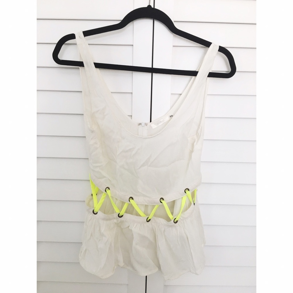 Millau Cut-out Top with Cross-Cross Lace - Size XS
