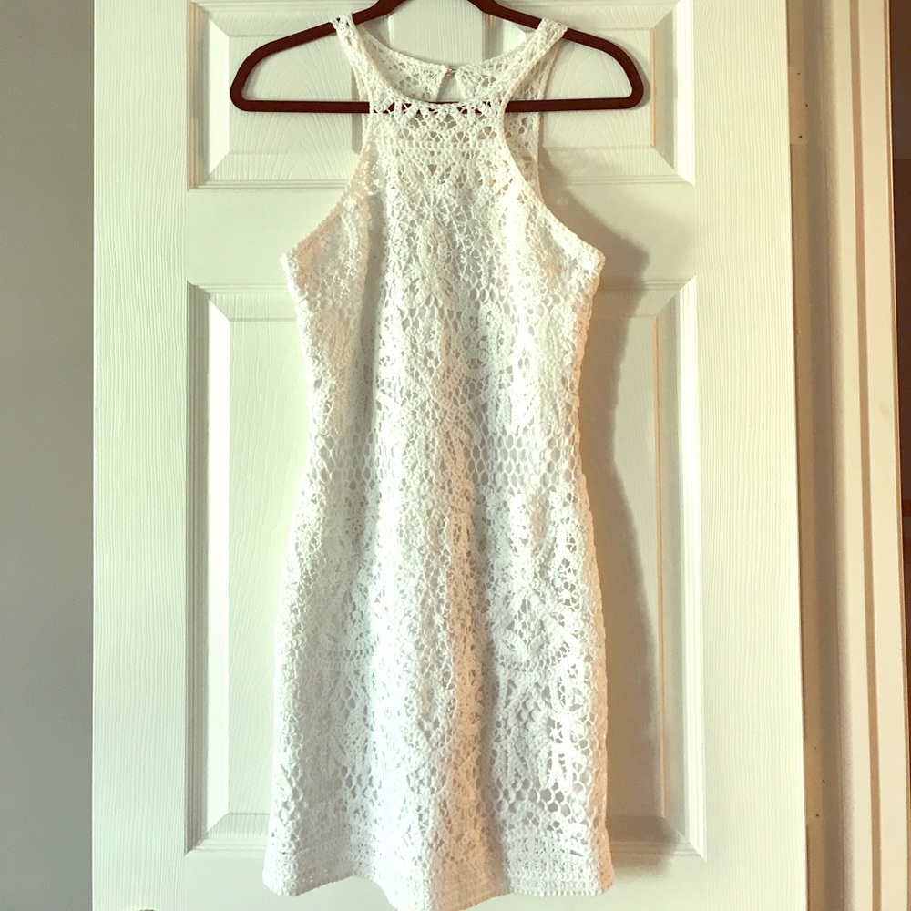 White crochet Lilly Pulitzer mini dress