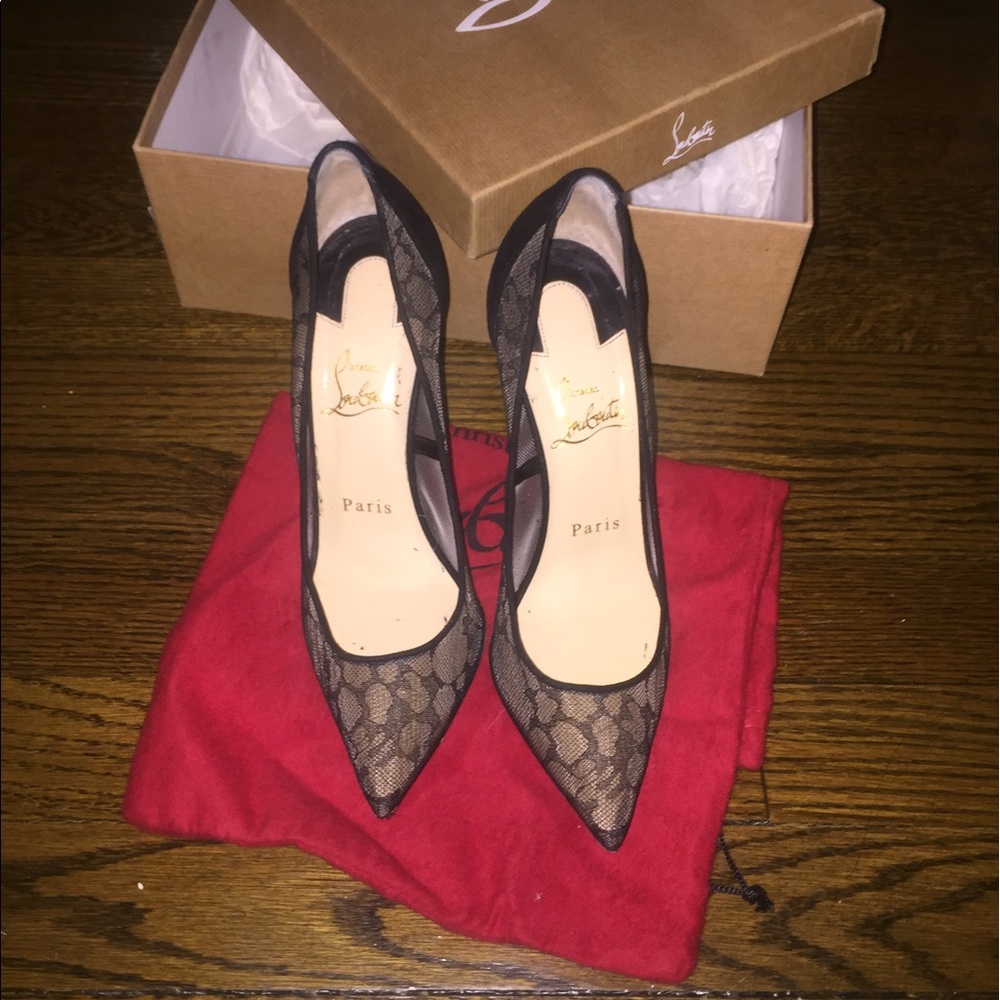 Christian Louboutin Pigalace Dentelle 120mm size 6