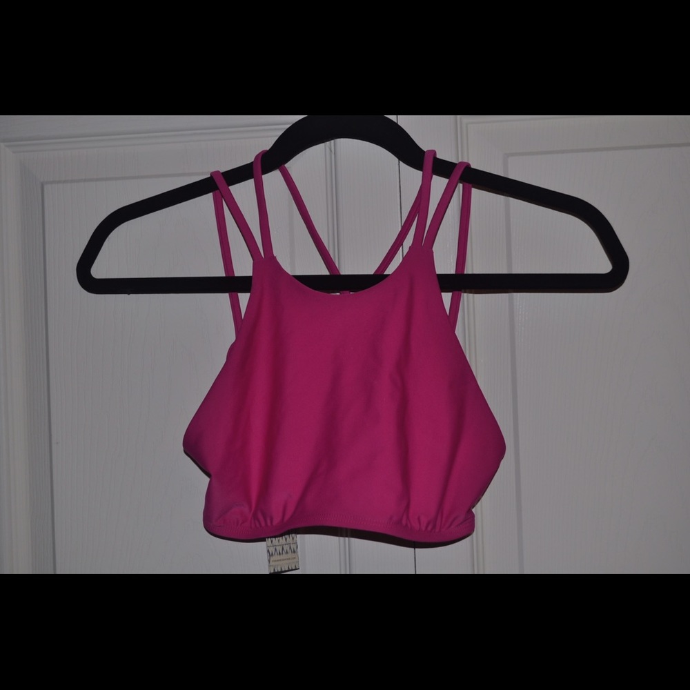 FRANKIES BIKINIS Marley top - Raspberry MEDIUM