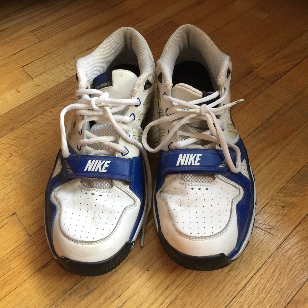Pair of Nike trainers with Velcro strap