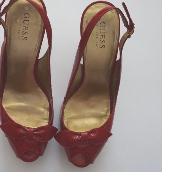 Guess by Marciano Shoes Guess By Marciano Red Tan Heels