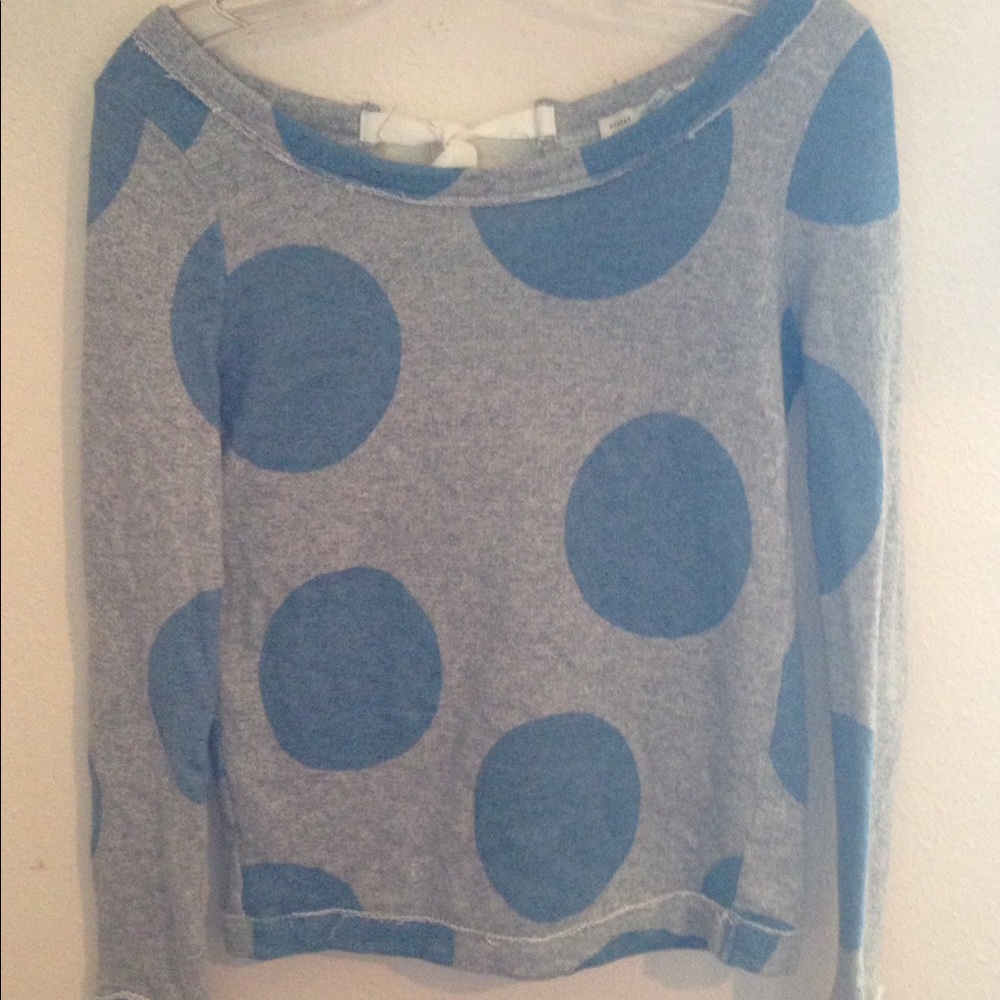 Anthropologie Saturday/Sunday Polka dot Sweater