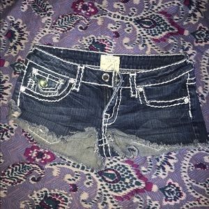 LA idol Dark Denim Shorts