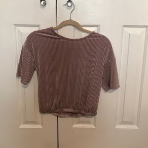 Velvet crop top