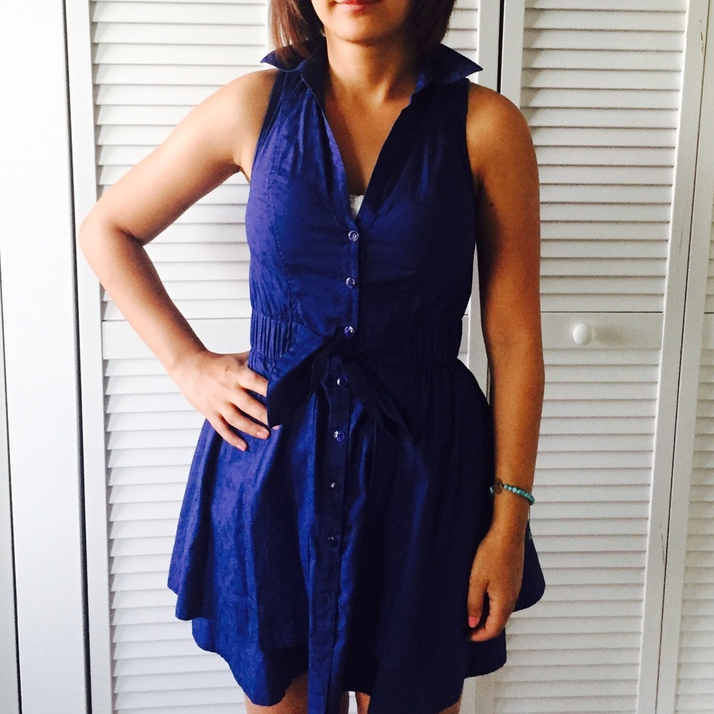 navy blue dress by Guess