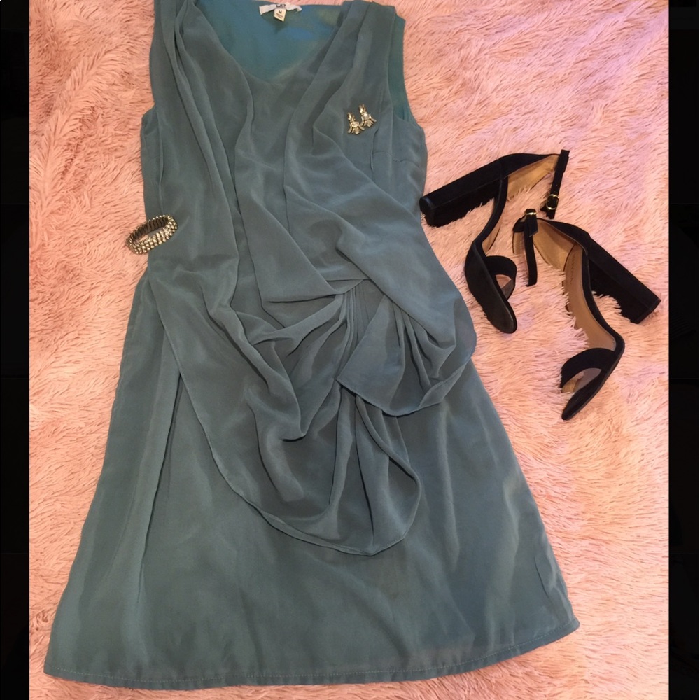 Olive Green YA Dress