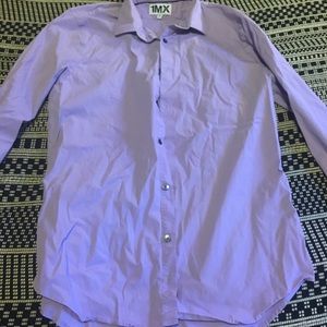 XL 1MX Express Pastel Purple Dress Shirt