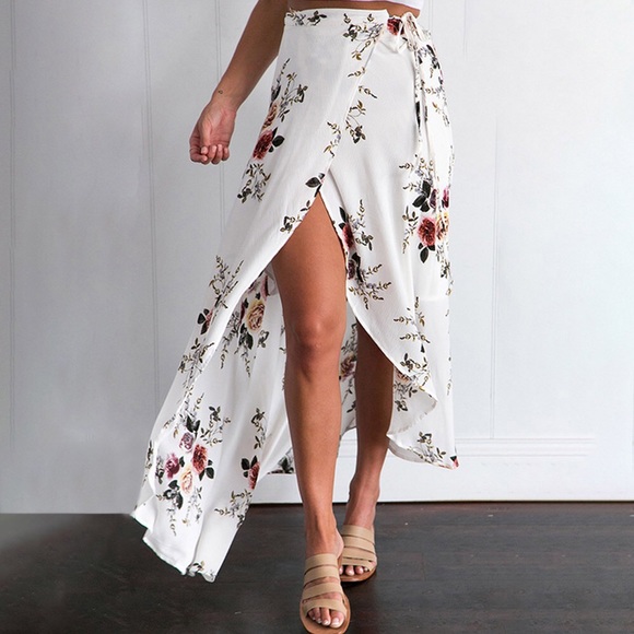 🌸Last! "Florencia" || Floral Split Maxi Skirt🌸 - Picture 5 of 6