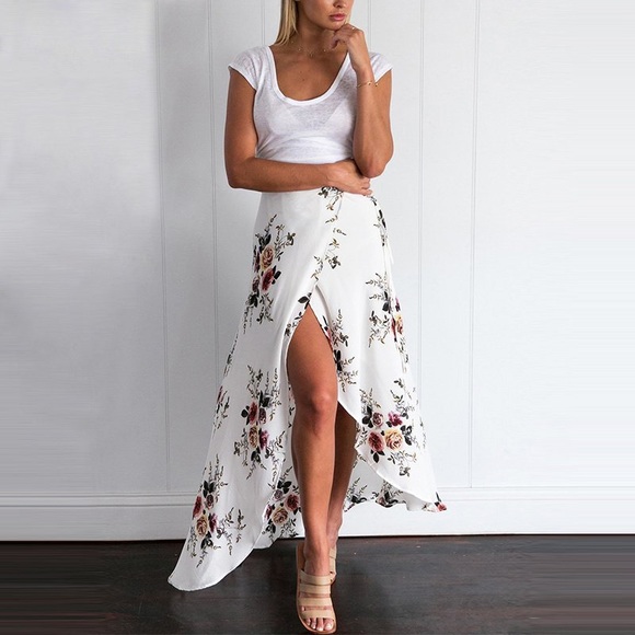 🌸Last! "Florencia" || Floral Split Maxi Skirt🌸 - Picture 6 of 6