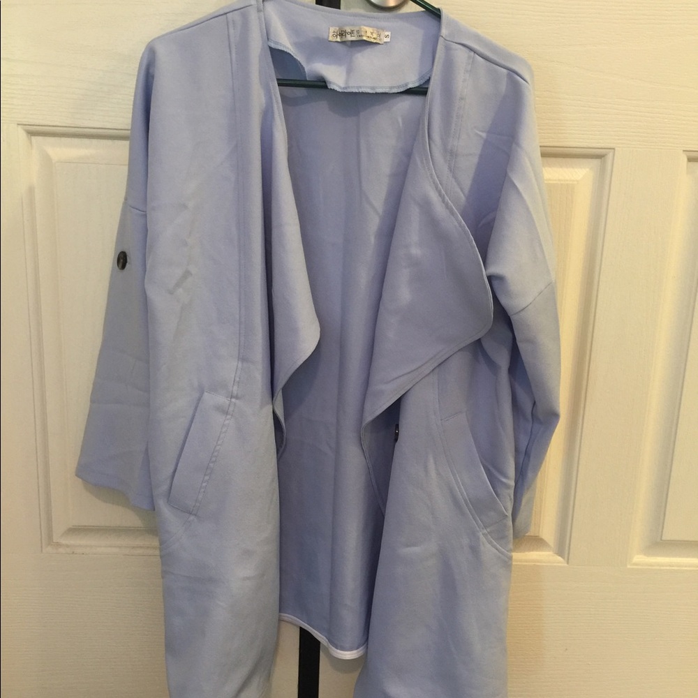 Women light blue coat