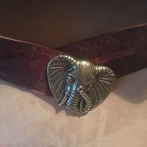 Boho elephant buckle hip belt