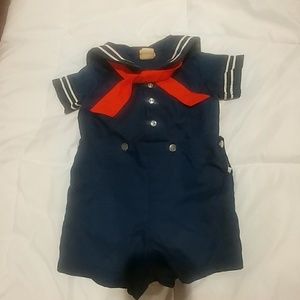 Vintage Nautical Sailor Suit