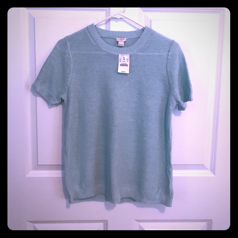 Jcrew 100% Linen Short Sleeve Summer Top NWT