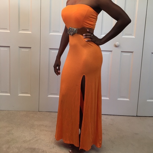 love chesley Dresses & Skirts - Tangerine colored maxi