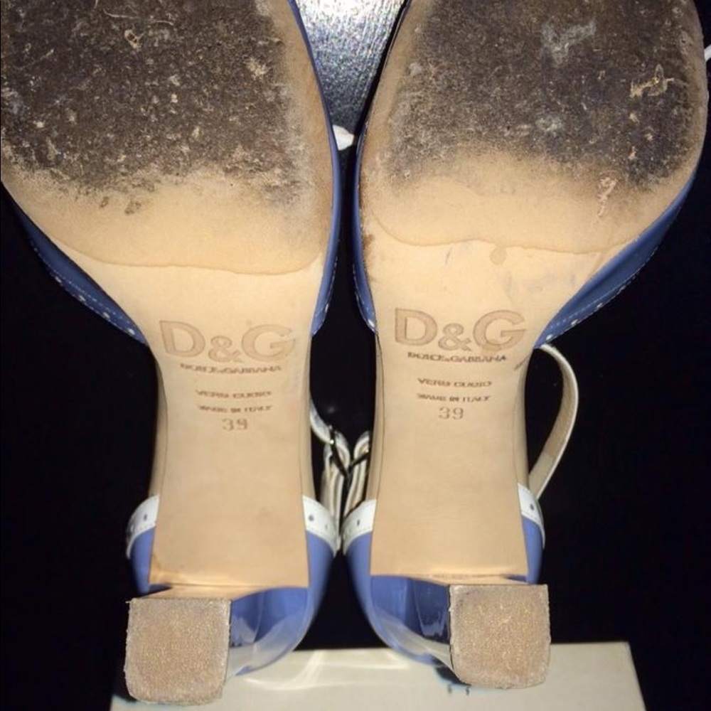 (SOLD)Dolce & Gabbana Mary Jane Saddle Platforms - Picture 6 of 7