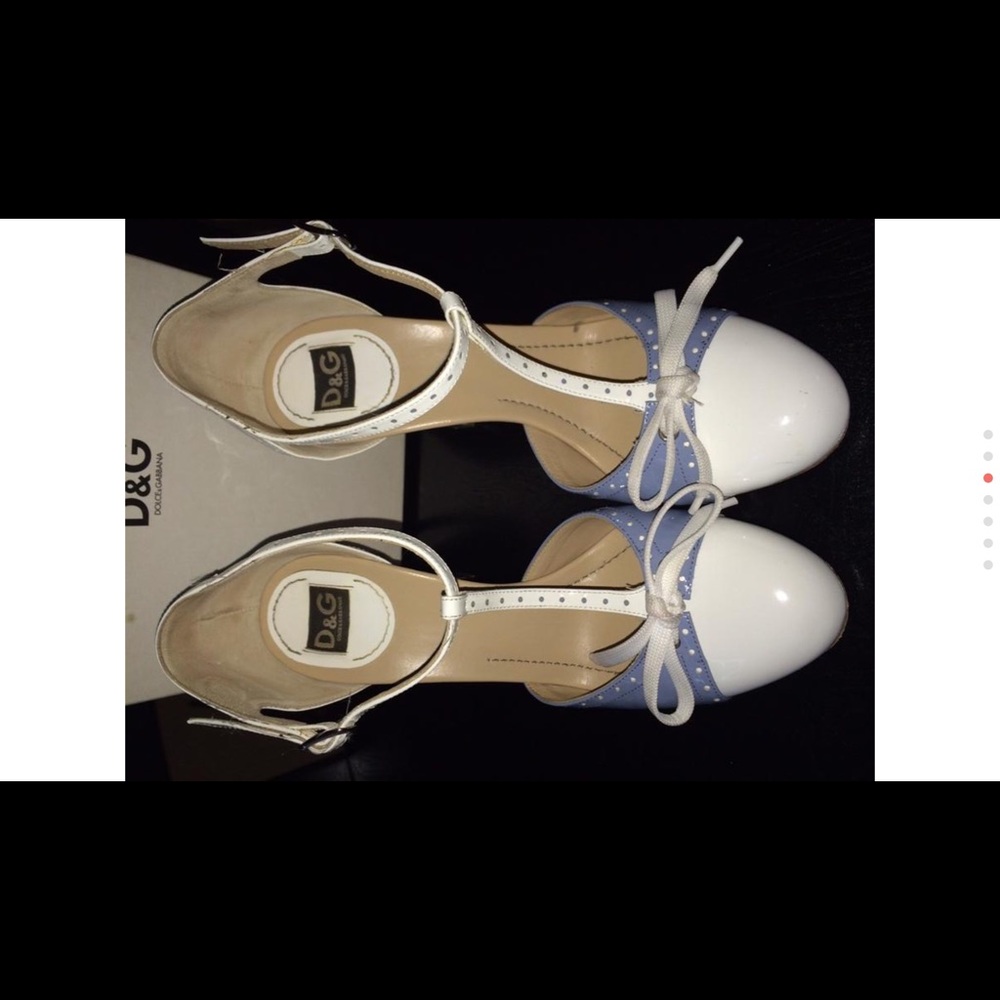 (SOLD)Dolce & Gabbana Mary Jane Saddle Platforms - Picture 7 of 7