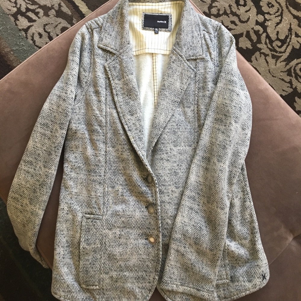 Lite weight Hurley sweater blazer jacket