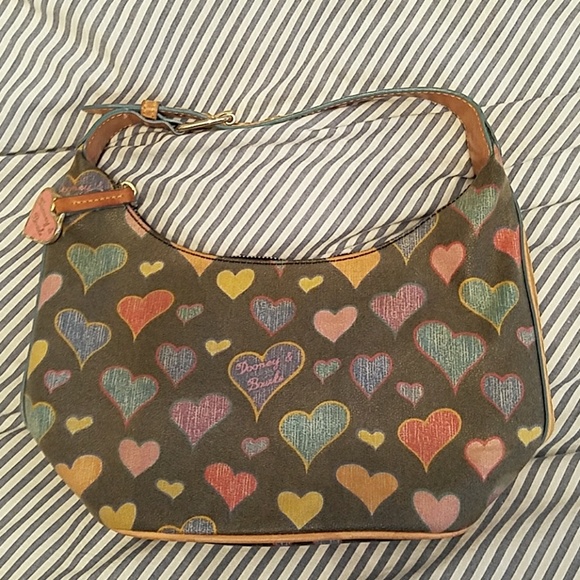 Dooney & Bourke Y2K Heart Print Shoulder Bag - Picture 1 of 12